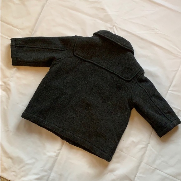 Pea Coat Children’s Place 3T unisex Dress Coat Fall Winter Christmas Dark Gray - Picture 5 of 5